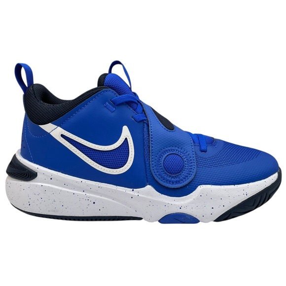 Nike Team Hustle Youth Boys Slip-on Athletic Sneakers Size 6Y Royal Blue-White - Picture 2 of 14